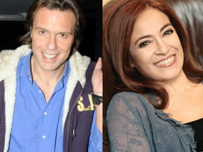 Ο Τζώρτζογλου μαζί με τη Λία Βίσση