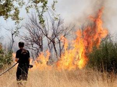 Πυρκαγιά σε εξέλιξη στο Μαίναλο Αρκαδίας