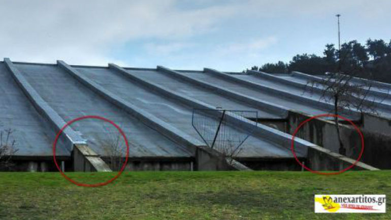 Σέρρες: Πηγή κινδύνου η στέγη του κολυμβητηρίου Σέρρες: Πηγή κινδύνου η στέγη του κολυμβητηρίου