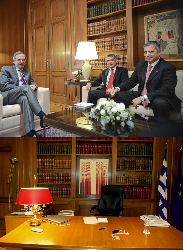 Μετατοπίστηκε το γραφείο του πρωθυπουργού
