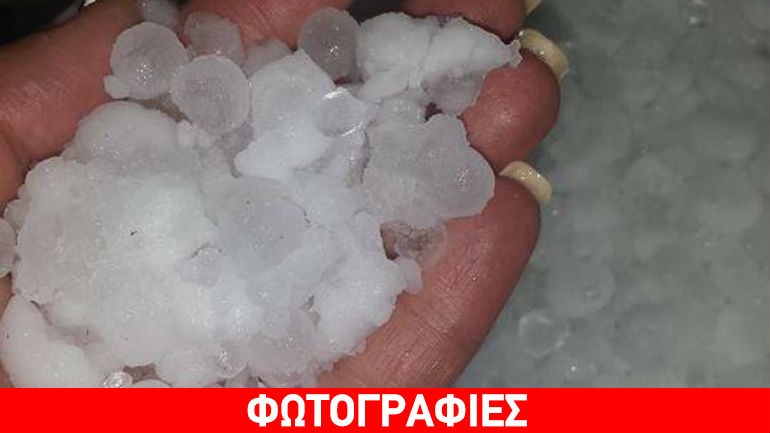 Ο καιρός τρελάθηκε: Χαλάζι στο Σουφλί