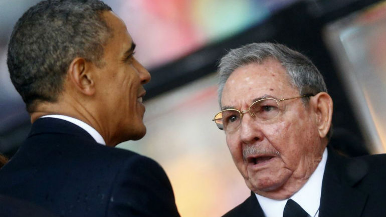 Ιστορική συνάντηση Κάστρο – Ομπάμα