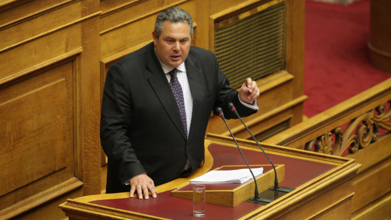 Καμμένος: «Εθνική γραμμή για τη σωτηρία της χώρας»