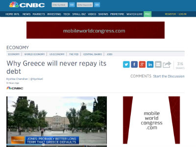 «Η Ελλάδα δεν θα μπορέσει ποτέ να ξεπληρώσει το χρέος»