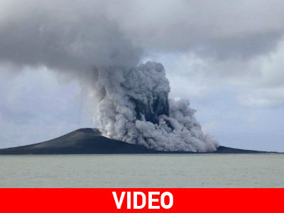 Εντυπωσιακό: Η ενεργοποίηση του ηφαιστείου «γέννησε» νησί στον Ειρηνικό