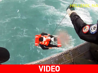 Καρέ-καρέ η επιχείρηση διάσωσης έξι ναυτικών