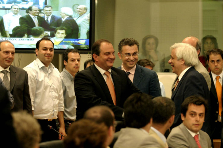 Στο Ζάππειο, την βραδιά των Ευρωεκλογών του 2009