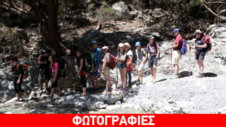 Κρήτη: 60 τουρίστες εγκλωβίστηκαν στο φαράγγι της Σαμαριάς
