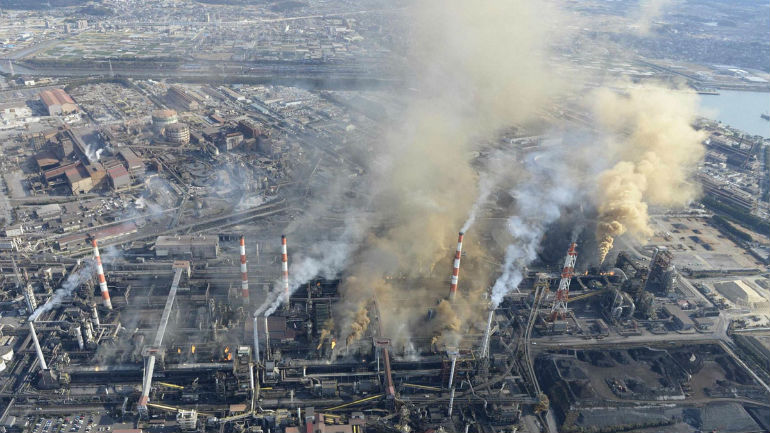 Ιαπωνία: Μεγάλη φωτιά σε εργοστάσιο χαλυβουργίας