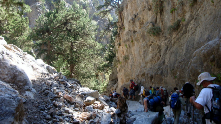 Χανιά: Τουρίστας εγκλωβίστηκε σε φαράγγι