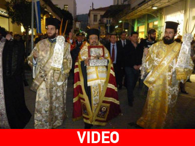 Η Καλαμάτα υποδέχτηκε την κάρα του Αγίου Παρθενίου