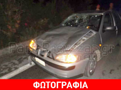 Πρέβεζα: Αυτοκίνητο «τράκαρε» με αγελάδα