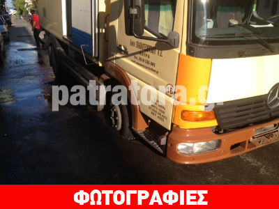 Πάτρα: Ο δρόμος «κατάπιε» φορτηγό