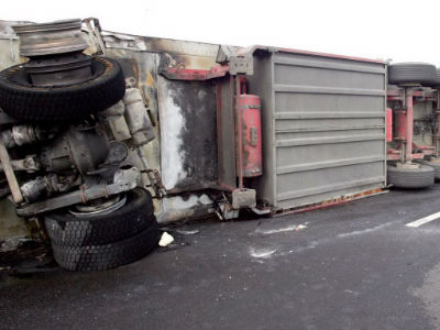 Κιλκίς: Νεκρός οδηγός νταλίκας που ανετράπη