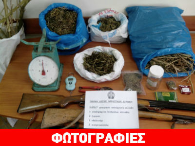 Χειροπέδες σε τρείς για όπλα και ναρκωτικά