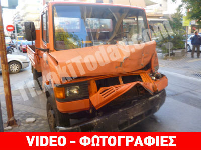 Ξάνθη: Φορτηγό του Δήμου συγκρούστηκε με αυτοκίνητο
