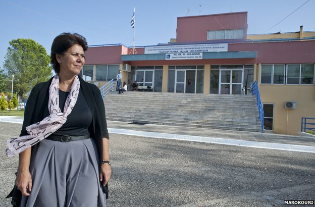 H διευθύντρια του ιδρύματος, κ. Τζίνα Τσουκαλά