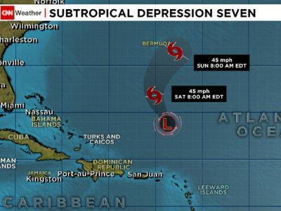 Πλησιάζει τις Βερμούδες η τροπική καταιγίδα Φέι
