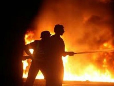 Πυρκαγιά… εν μέσω καταιγίδας