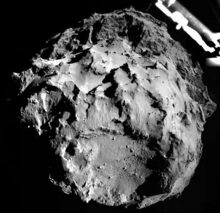Μία από της κάμερες της Rosetta έστειλε τη συγκεκριμένη φωτογραφία κατά τη διάρκεια της προσεδάφισης