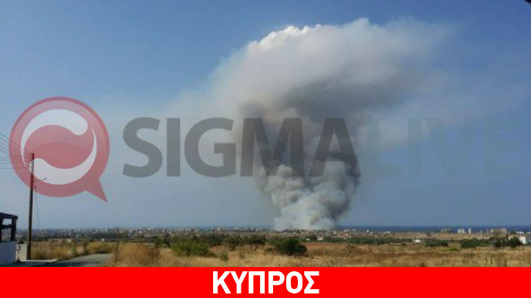 Υπό έλεγχο η πυρκαγιά στην κατεχόμενη Αμμόχωστο