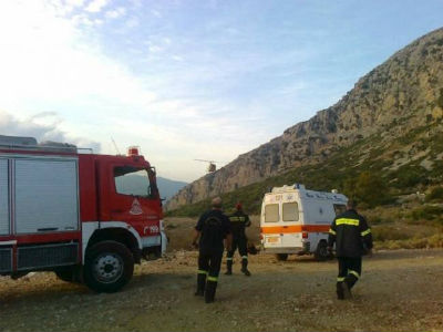 Επιχείρηση διάσωσης ορειβάτη που έπεσε σε χαράδρα Επιχείρηση διάσωσης ορειβάτη που έπεσε σε χαράδρα