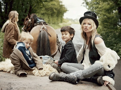 Η Kate Moss και το καραβάνι