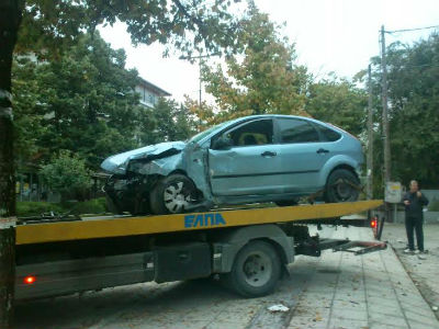 Τρελή πορεία αυτοκινήτου στο κέντρο των Ιωαννίνων