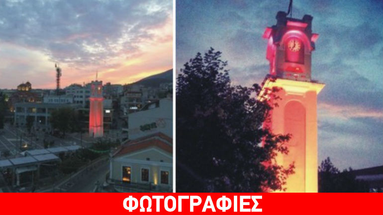 Ξάνθη: Ροζ το ρολόι της πλατείας… για καλό σκοπό