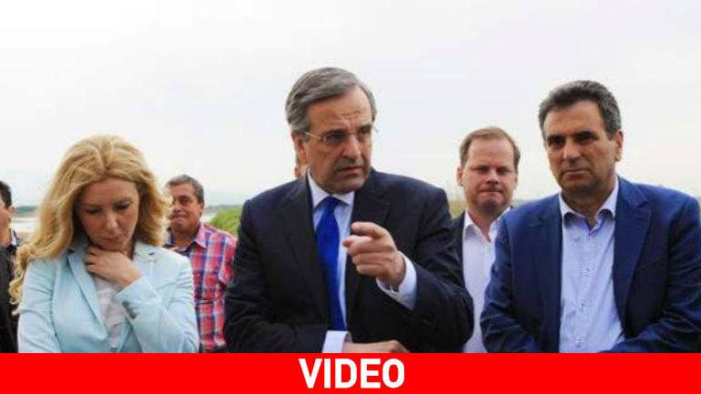 Η στιγμή της φραστικής επίθεσης στον Αντώνη Σαμαρά