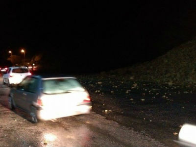 Κατολίσθηση στην Εθνική Οδό Χανίων – Ρεθύμνης