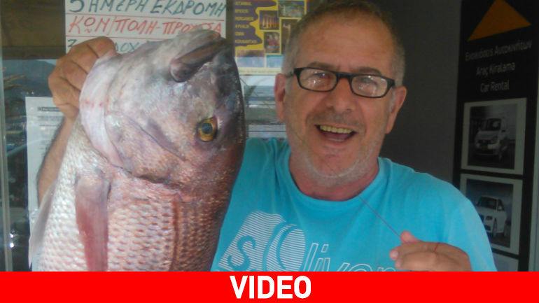 Λέσβος: Φαγκρί εφτά κιλών στα δίχτυα… δημοσιογράφου