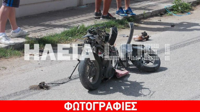 Ηλεία: Αυτοκίνητο που οδηγούσε ανήλικος ακρωτηρίασε δικυκλιστή