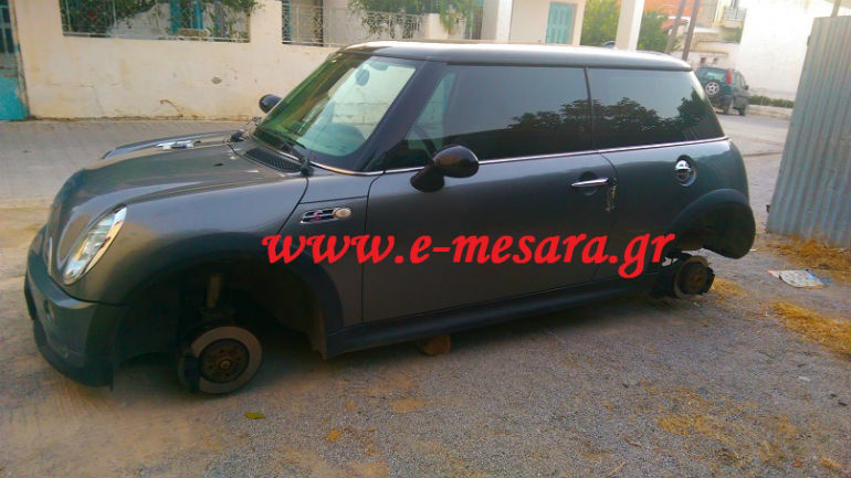 Ηράκλειο: Του έκλεψαν… τις ρόδες!