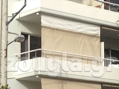 Το μπαλκόνι του διαμερίσματος στο Μαρούσι