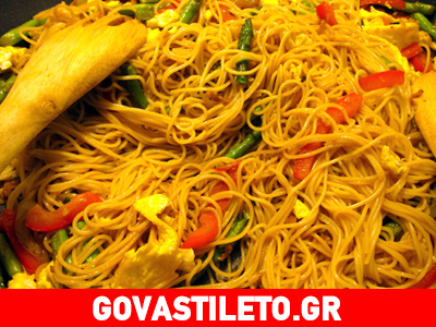 Φτιάξτε noodles με λαχανικά και γαλοπούλα !
