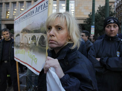 Πανελλαδική διαμαρτυρία ενστόλων στην Αθήνα