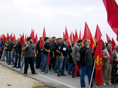 Διαμαρτυρία κατά των Ισραηλινών στην Ανδραβίδα