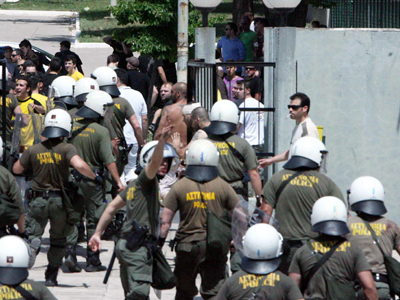 Συμπλοκές οπαδών στις Σέρρες