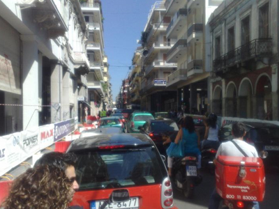 Κυκλοφοριακό κομφούζιο λόγω πορείας στην Πάτρα