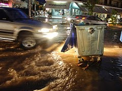 Πλημμύρισε το Ναύπλιο