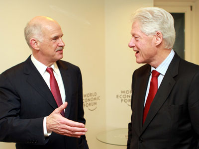 Συνεχείς επαφές Παπανδρέου στο Νταβός