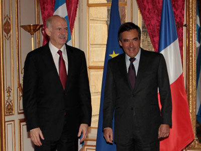 Γεμάτη η ατζέντα στη συνάντηση Παπανδρέου – Φιγιόν