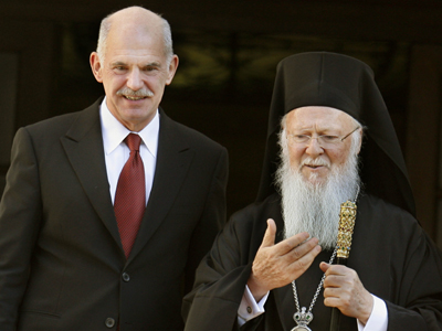 Τηλεφωνική επικοινωνία Παπανδρέου – Οικουμενική Πατριάρχη