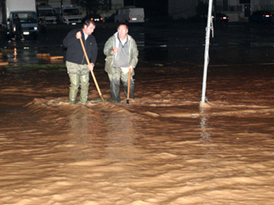 Διακοπή κυκλοφορίας στην Πατρών-Κορίνθου λόγω πλημμύρας