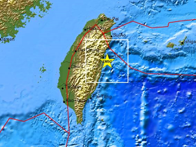 Σεισμός 5,6 Ρίχτερ στην Ταϊβάν