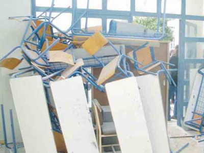 Βανδαλισμοί σε Γυμνάσιο της Λαμίας