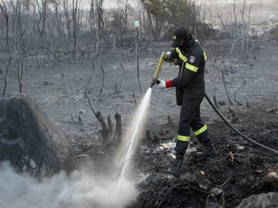 Υπό έλεγχο η πυρκαγιά σε περιοχή της Δαμάστας Ηρακλείου