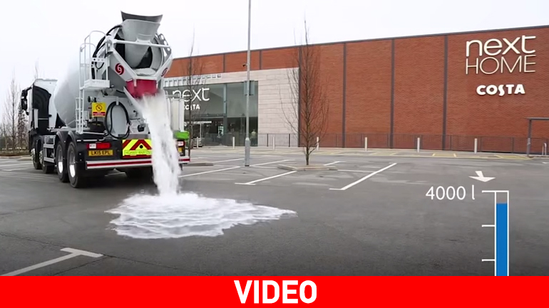 Το «διψασμένο» τσιμέντο που θα μας σώσει από τις πλημμύρες…