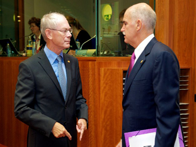 Συνάντηση Βαν Ρόμπαϊ – Παπανδρέου